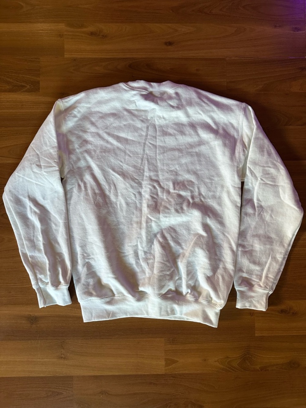 Gildan White Crewneck with Black Music Notation These Are Difficult Times - Picture 6 of 6